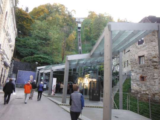 The castle funicular. We could have walked up but...it's a funicular!
