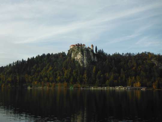 Bled Castle, looking impregnable from this side.